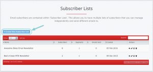 New subscriber list button